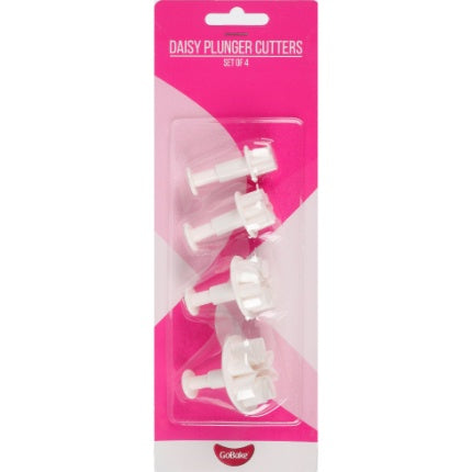 GoBake Plunger Cutter Daisy - 4pk