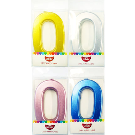 GoBake Candles - Large Number 0