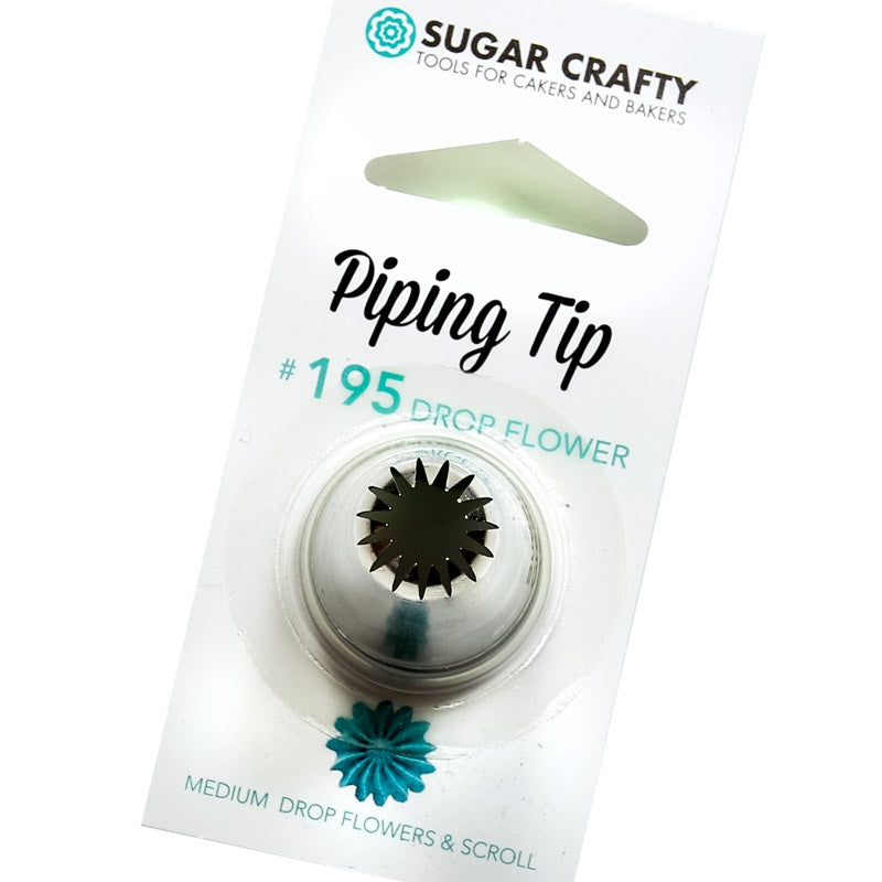 Sugar Crafty Piping Tip #195 Drop Flower – GorgeousGooseCakes