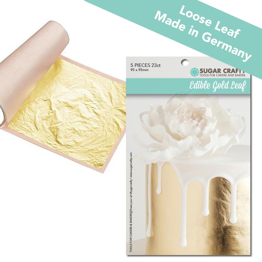 Sugar Crafty Edible Gold Leaf (LOOSE) - 5 sheets