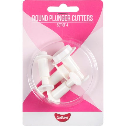 GoBake Plunger Cutter Round - 4pk