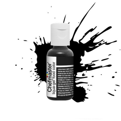 Chefmaster Liqua-Gel Coal Black