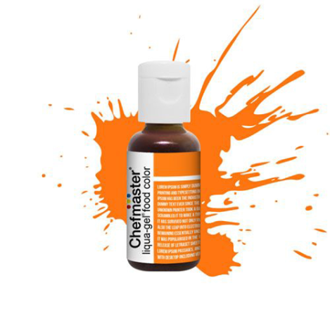 Chefmaster Liqua-Gel Sunset Orange