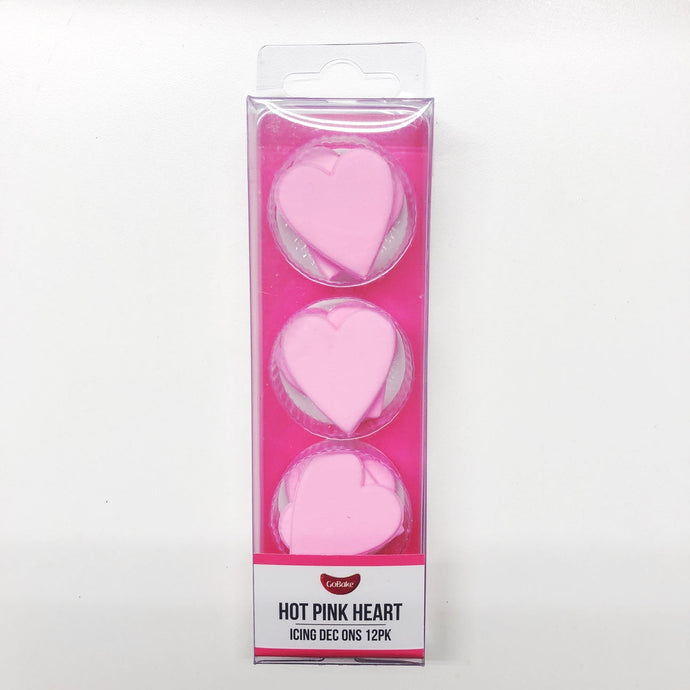 GoBake Hot Pink Heart - 12pk