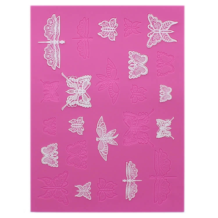 Cake Lace Mat - Beautiful Butterflies