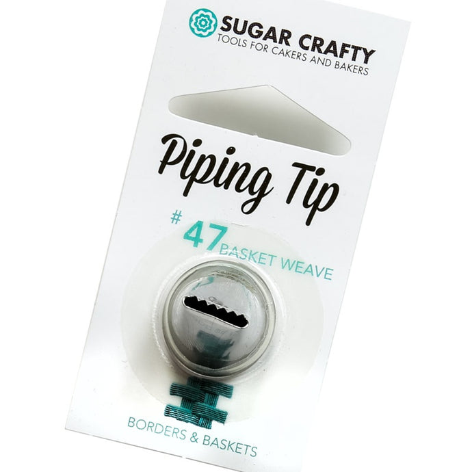 Sugar Crafty Piping Tip #47 Basket Weave