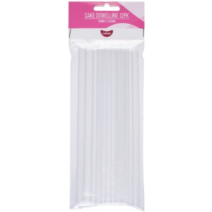GoBake Clear Plastic Dowels - 12pk