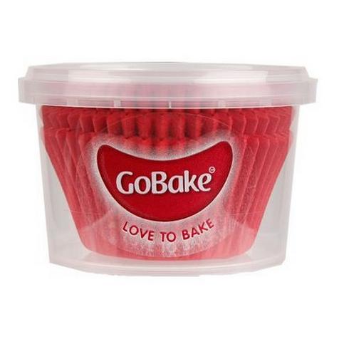 GoBake Baking Cups - Red (pack of 72)