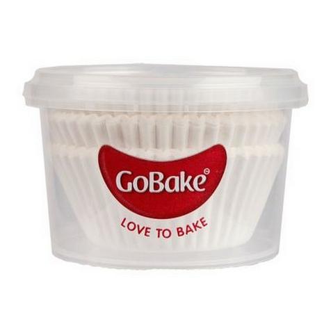 GoBake Baking Cups - White (pack of 72)