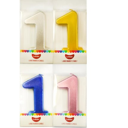 GoBake Candles - Large Number 1