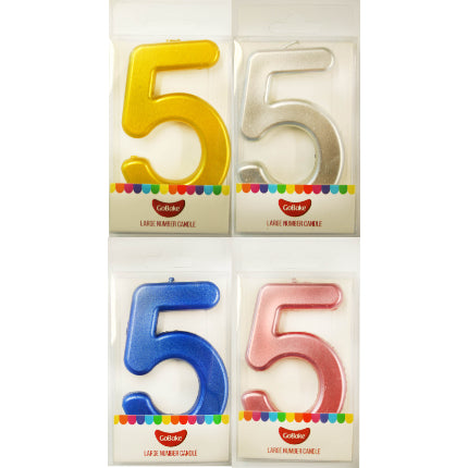 GoBake Candles - Large Number 5