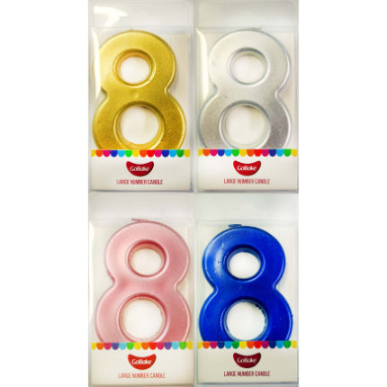 GoBake Candles - Large Number 8