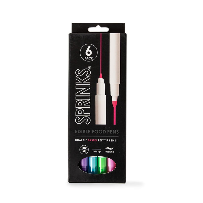 Sprinks Edible Pen Set - Pastel Pack (Pack of 6)