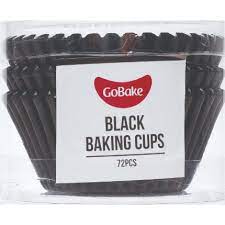 GoBake Baking Cups - Black (pack of 72)